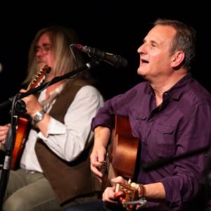Mark Radcliffe, Dave Russell, Chris Lee at Folk at the Theatre 2018