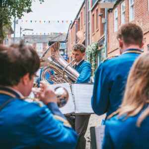 City of Chester Brass Band performing in 2022